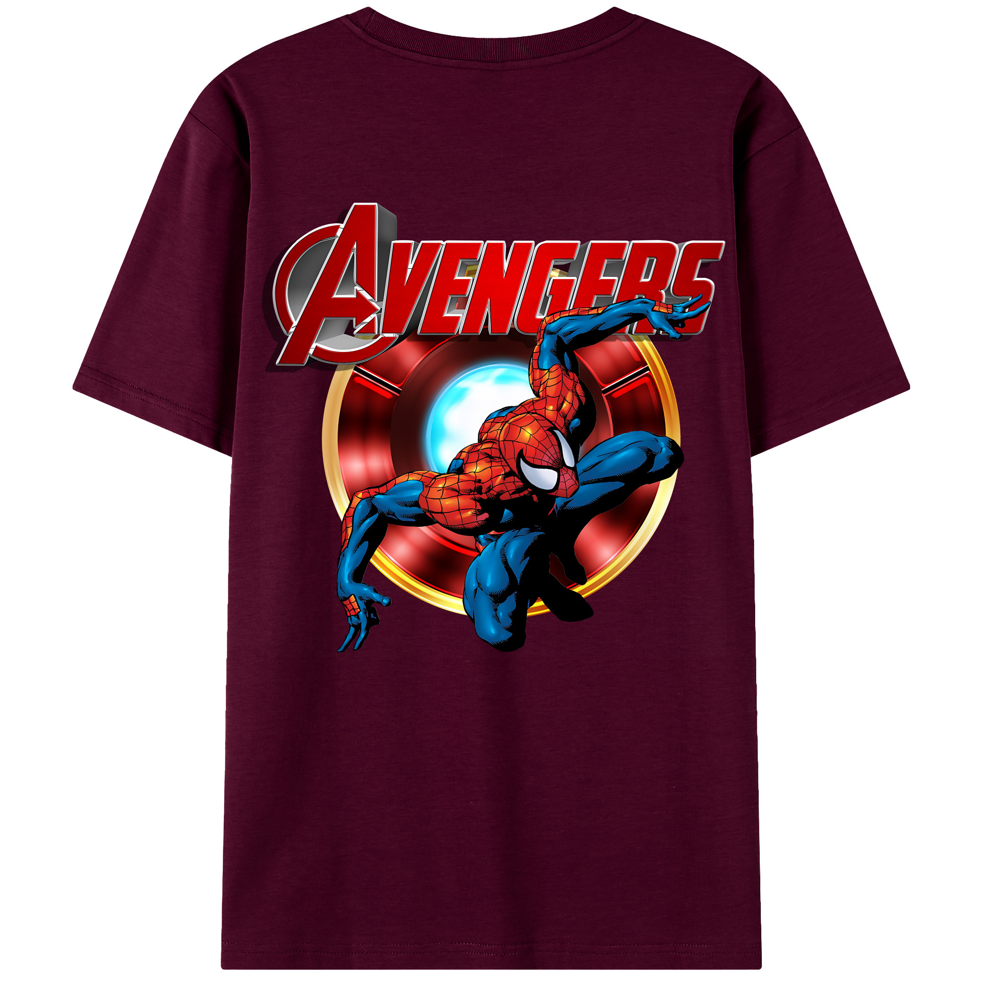 （画像用） Spider Man スパイダーマン レディース半袖Tシャツ(バックプリント)